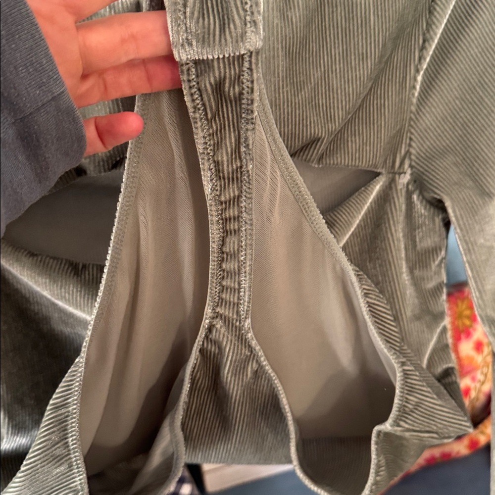 Olive Velvet Long-Sleeve Bodysuit - Picture 5 of 6